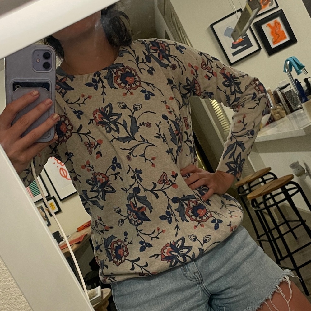 OLD NAVY | Floral Sweater Women’s Size Large